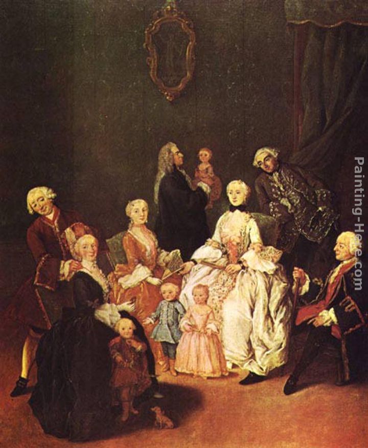 Patrician Family painting - Pietro Longhi Patrician Family art painting